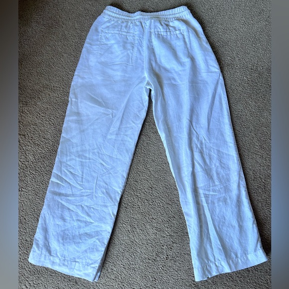 ATHLETA Retreat Wide Leg Linen Pant in Calla Lily, Size Small ‼️SOLD OUT‼️ - Picture 2 of 11